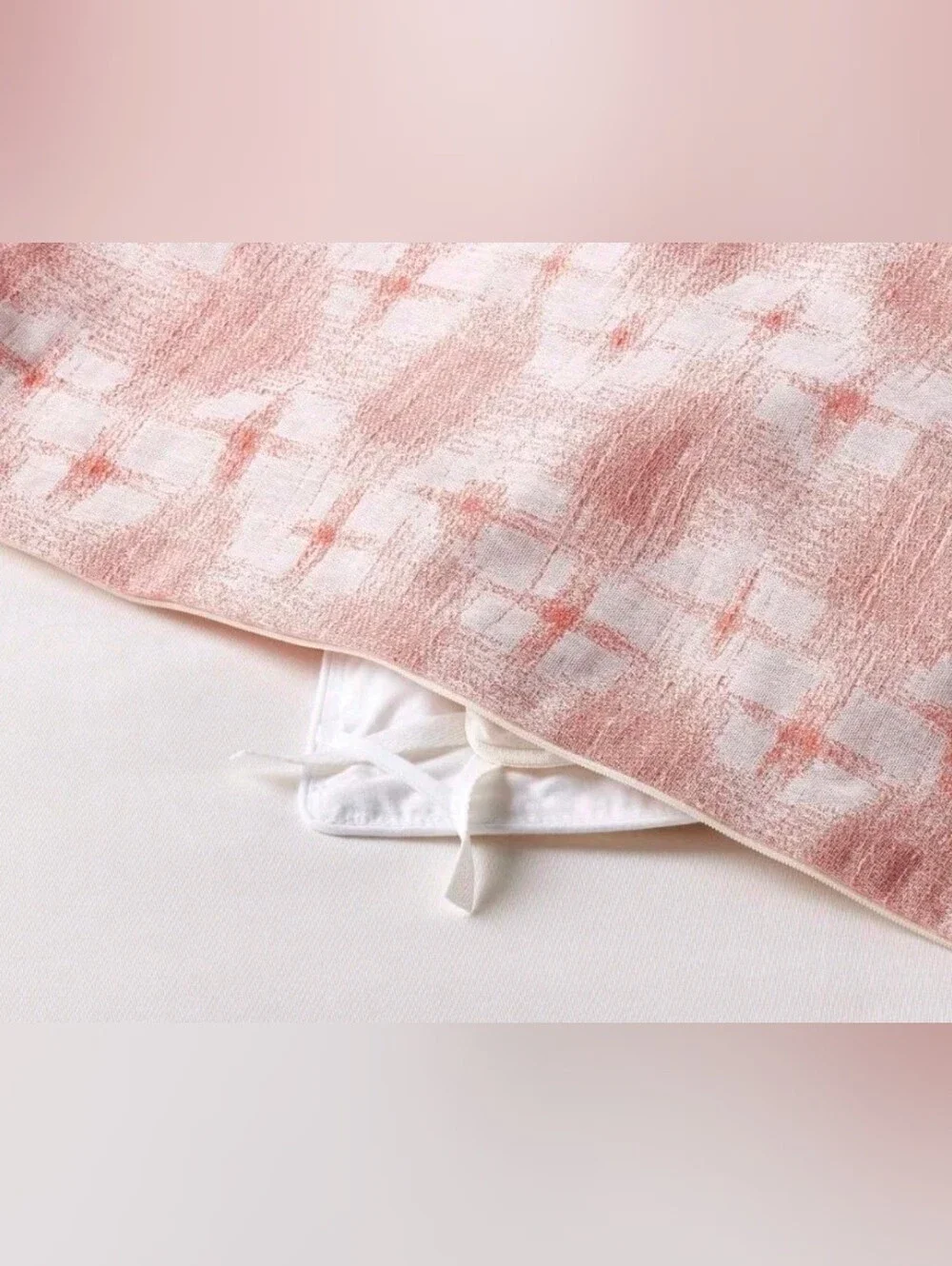 Threshold Yarn Dye Ikat Duvet Cover and Sham Set Ivory/Mauve - King